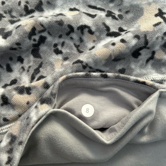 Lululemon Wunder Under Grey Pebble Cropped Leggings Size 8 - Picture 6 of 10